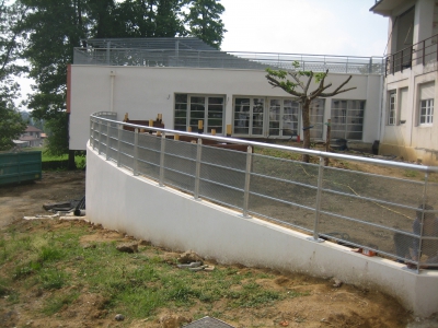 Fabrication de garde corps galvanisés - Clinique à Cambo les Bains (64).