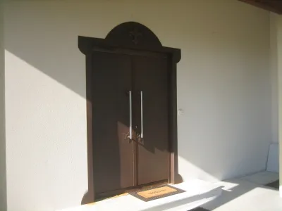 Réalisation d’une porte d’entrée en cortenn