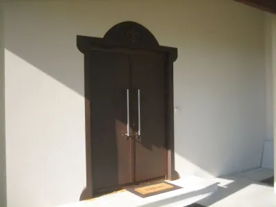 Réalisation d’une porte d’entrée en cortenn