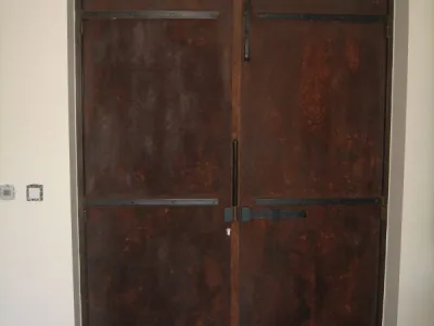 Réalisation d’une porte d’entrée en cortenn